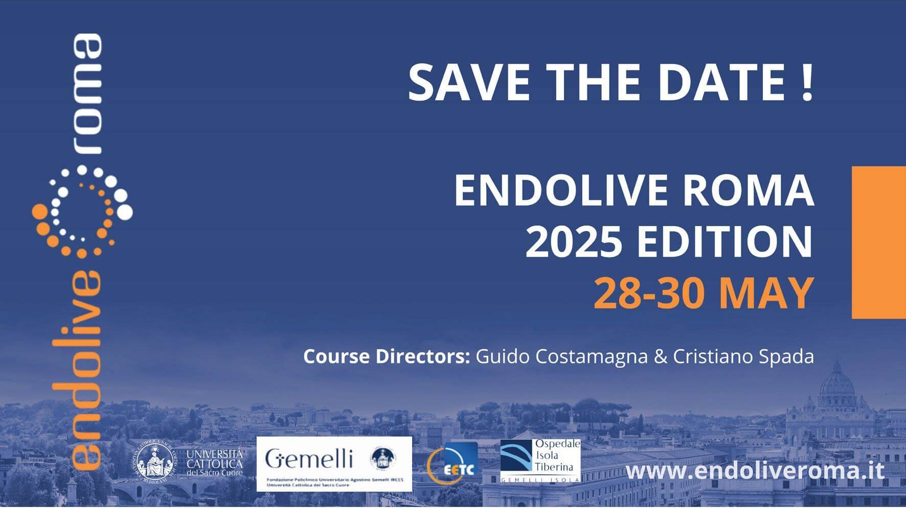 Congresso Internazionale sull'Endoscopia, Roma 2025 ENDOLIVE